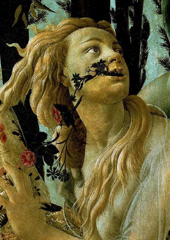 BOTTICELLI, Sandro La Primavera, Allegory of Spring (detail) Germany oil painting art